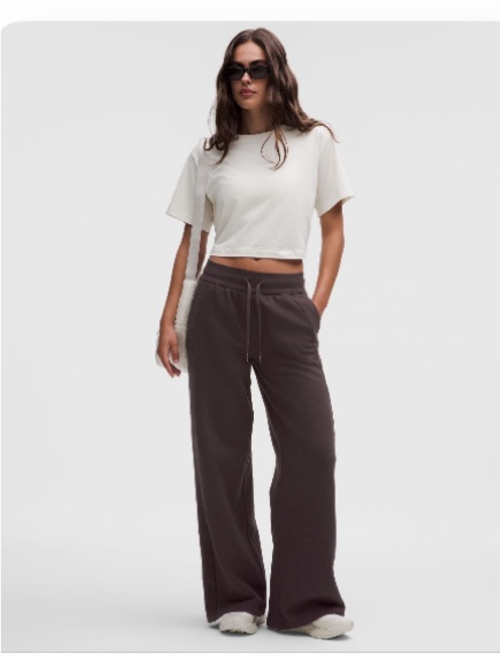 Scuba Mid-rise Wide-leg Pant